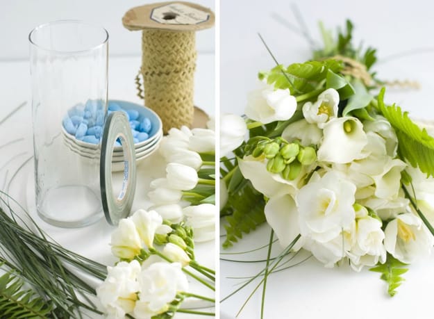 how to make floral table centerpieces