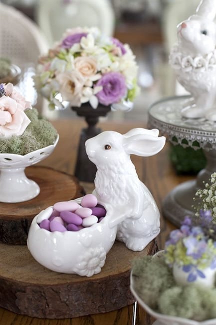 easter accents bunny centerpiece ideas