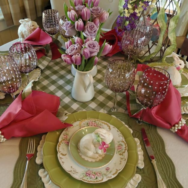 easter accents bunny centerpiece ideas