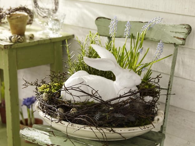 easter accents bunny centerpiece ideas