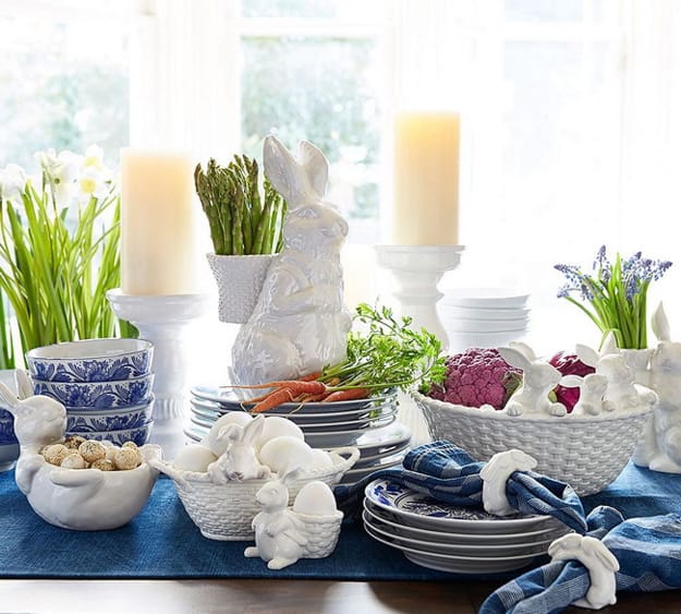 easter accents bunny centerpiece ideas
