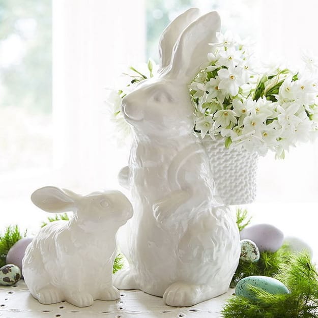 easter accents bunny centerpiece ideas