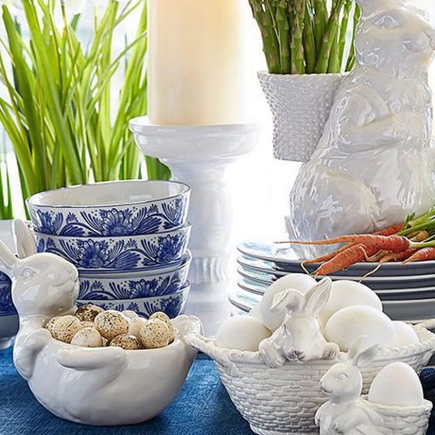 easter accents bunny centerpiece ideas