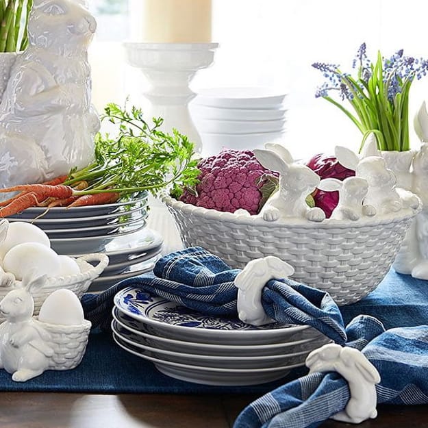 easter accents bunny centerpiece ideas
