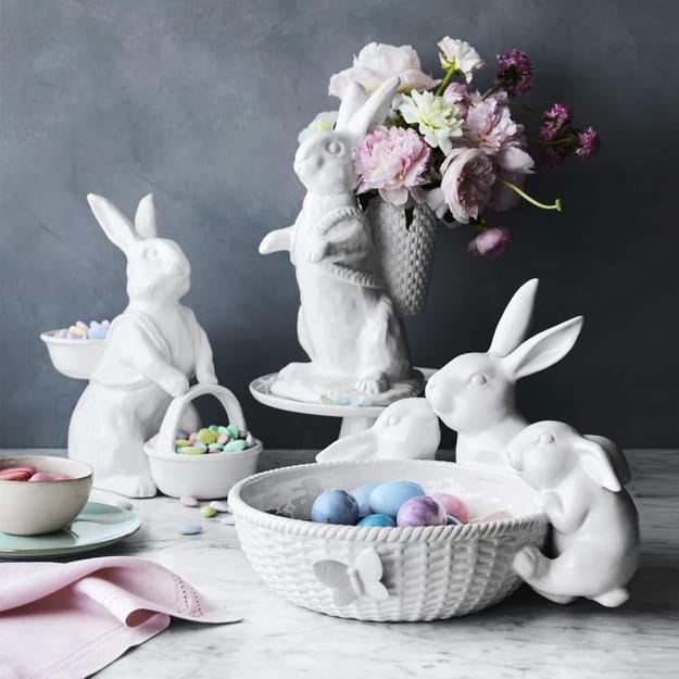 easter accents bunny centerpiece ideas