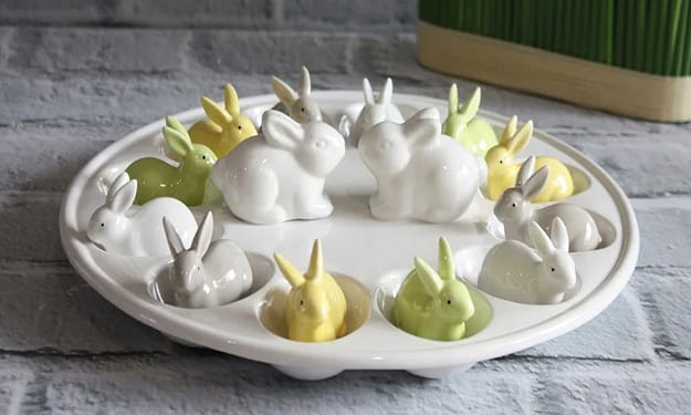 easter accents bunny centerpiece ideas