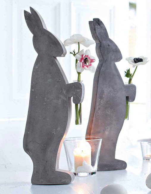 contemporary bunny flower vases 