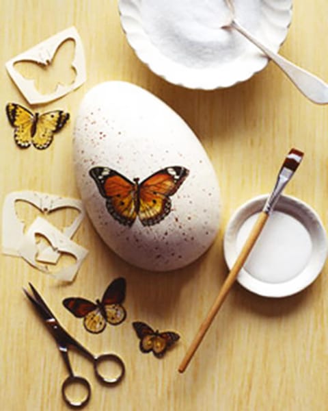 butterfly patterns eggs decoration ideas