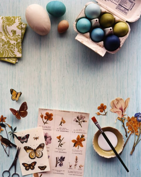 butterfly patterns eggs decoration ideas