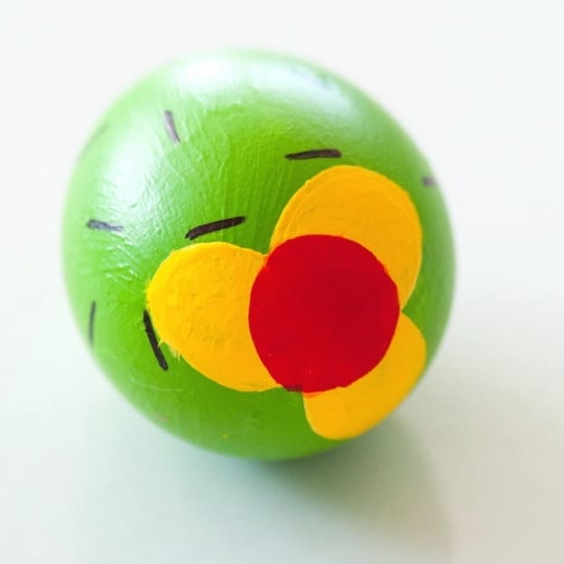 egg painting ideas flowering cacti