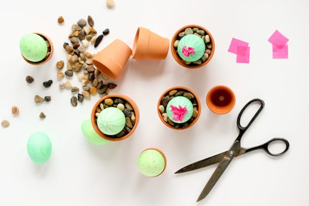 cactus egg decoration painting ideas