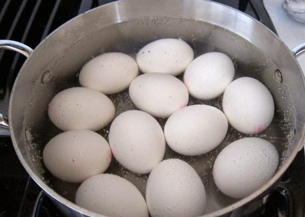 boiling eggs