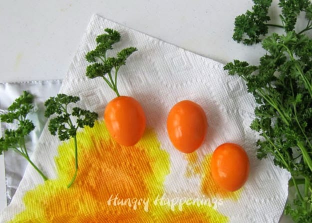 how make decorations carrot egg