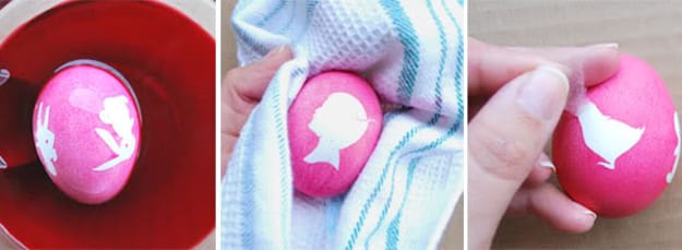 how to create white bunny silhouette