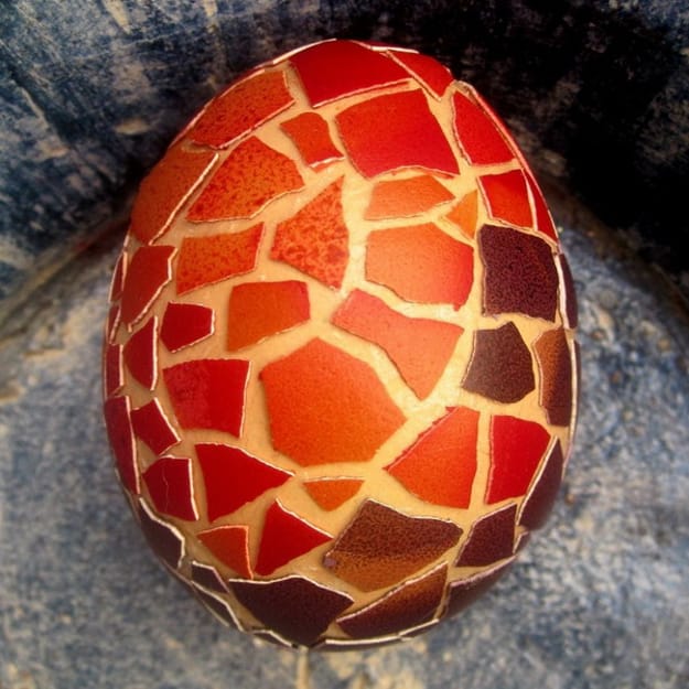 how to make eggshell mosaic