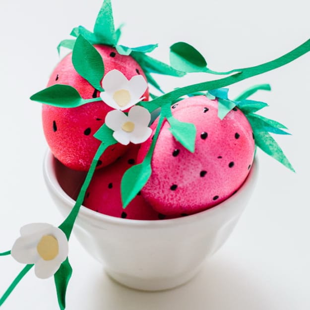 strawberry painting idea