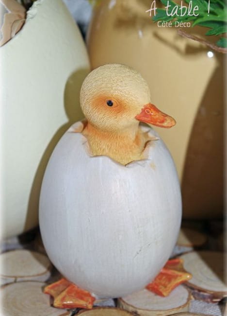 eggshell duckling table decorations