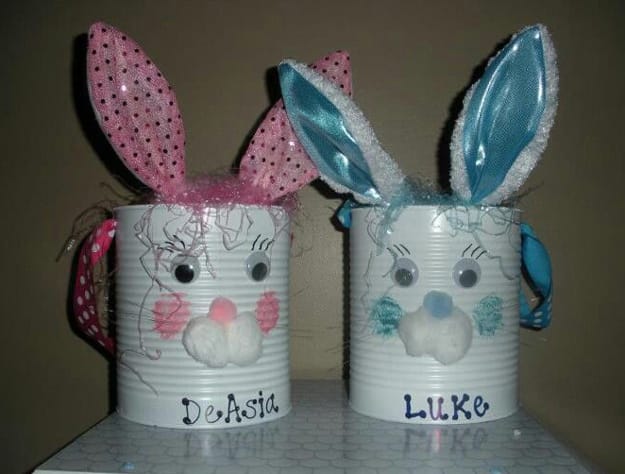 metal bunny buckets