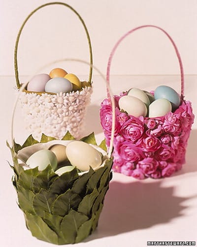 spring holiday baskets ester eggs decorations