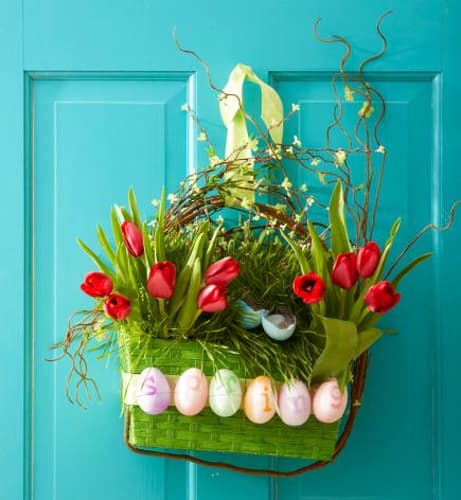 easter door decoration