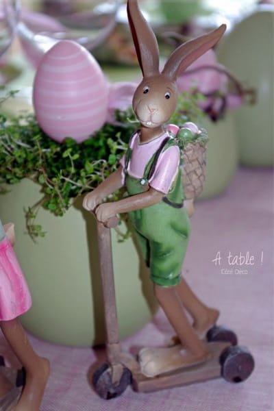 spring decorating easter decorations green pink colors
