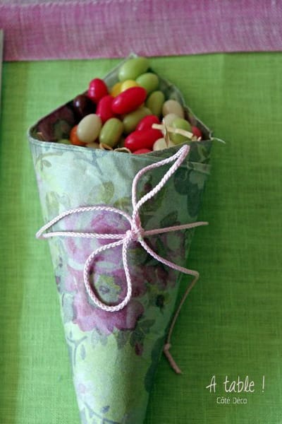 candy cone green color