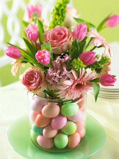 spring holiday table centerpieces