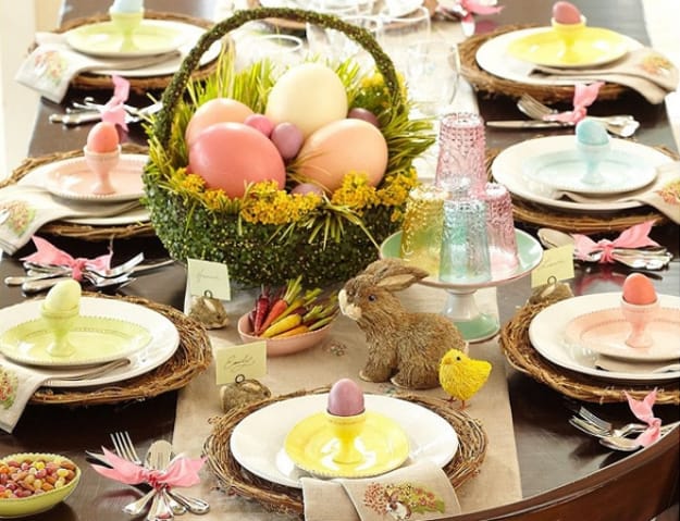 spring holiday table centerpieces