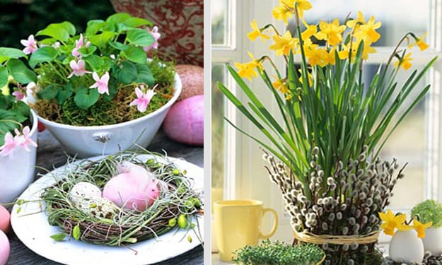 spring holiday table centerpieces
