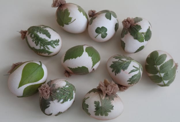 floral easter egg decoration