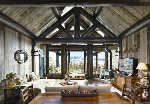 custom log home exterior architectural interiors