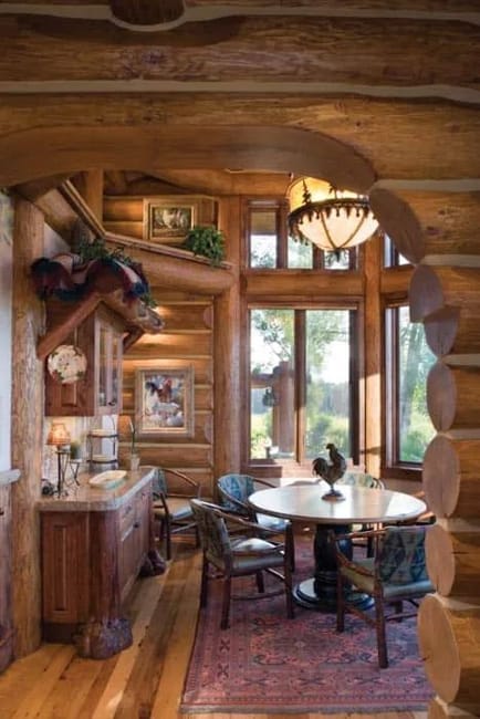 custom log home exterior architectural interiors