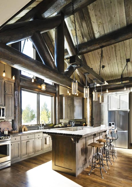 custom log home exterior architectural interiors