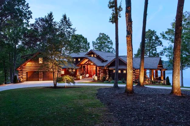 custom log home exterior architectural interiors