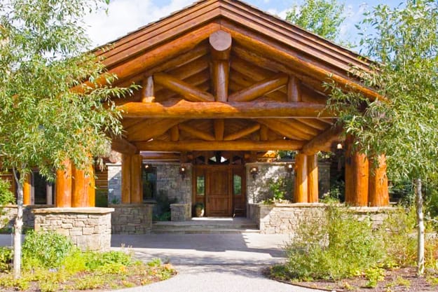 custom log home exterior architectural interiors