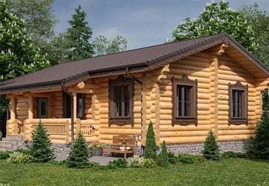 small log home