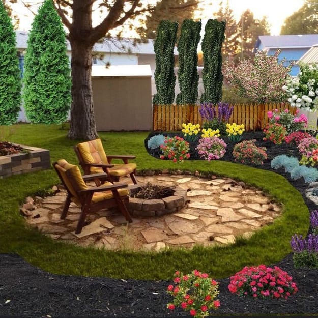 yard landscaping outdoor home decor