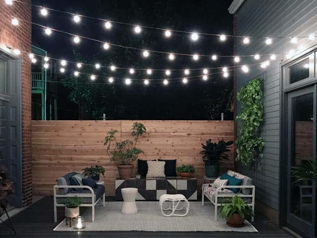 string lights yard decorations