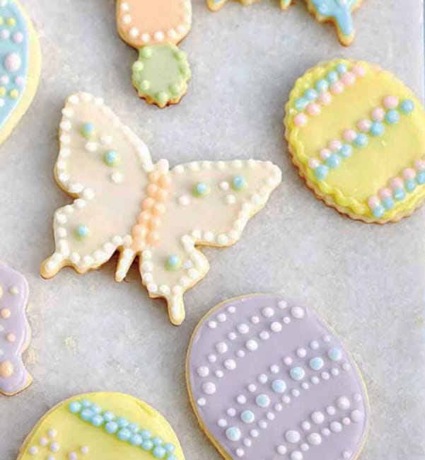 Eastern style easter food decoration