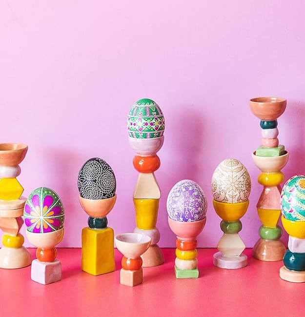 Eastern style easter food decoration