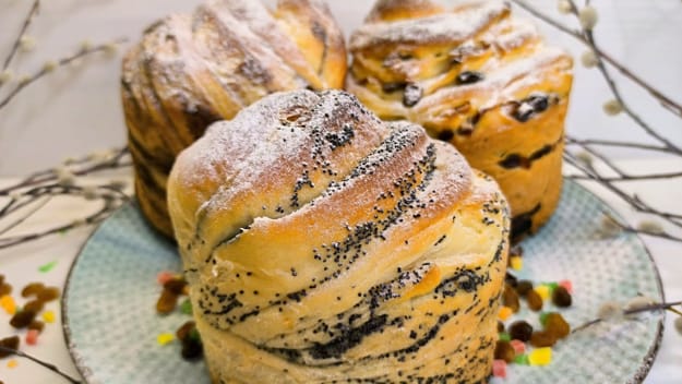 Eastern style easter food decoration