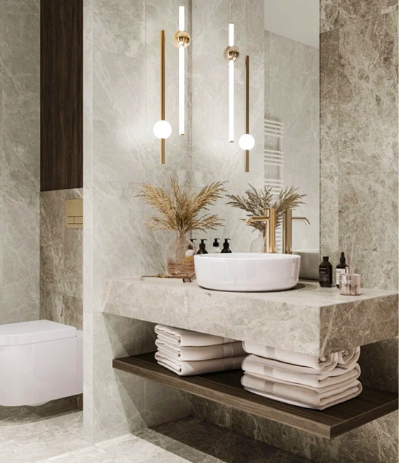 modern bathroom wall design