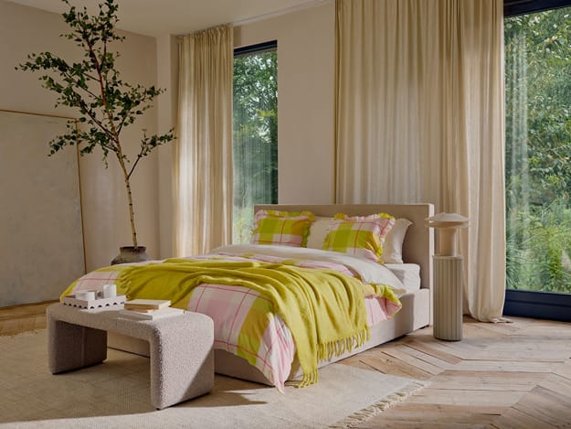 yellow green bedding set