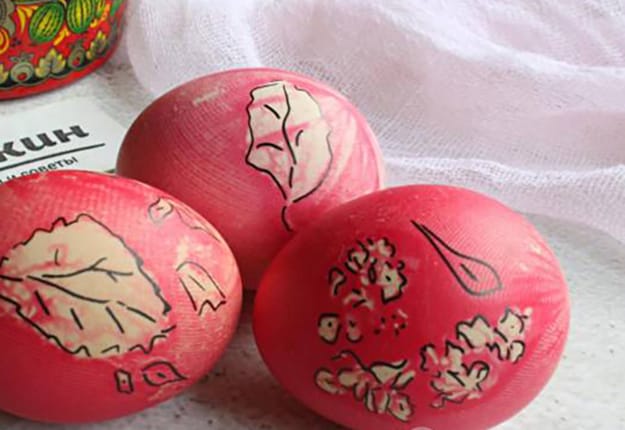 floral prints easter eggs