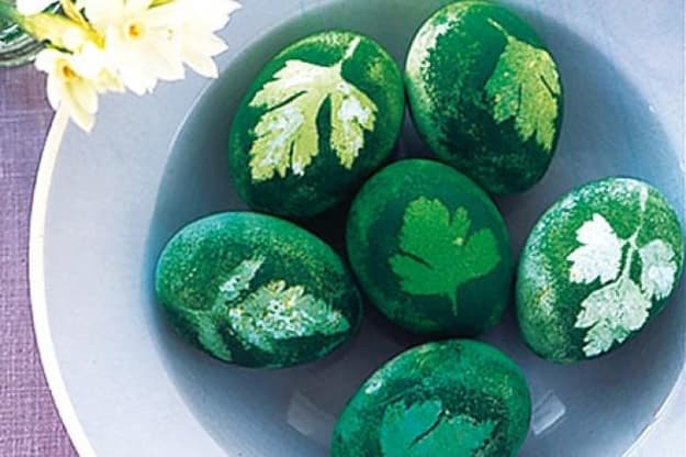 floral prints easter eggs