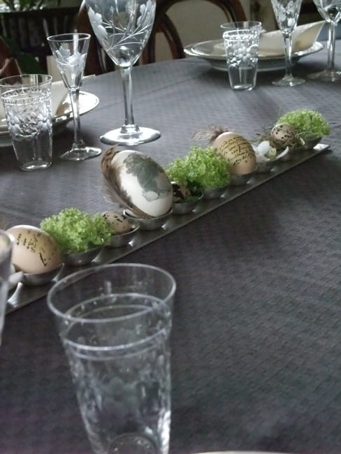 easter eggs table centerpiece idea