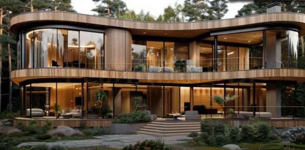 contemporary home wood