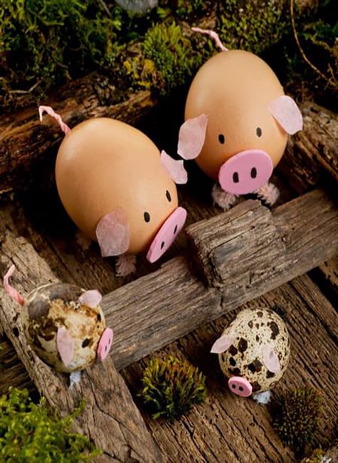 how to make decorations egg animals